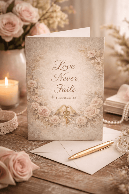 Love Never Fails — Faith - Inspired Greeting Card Set | Southern Belle & Sea™ - Southern Belle & Sea