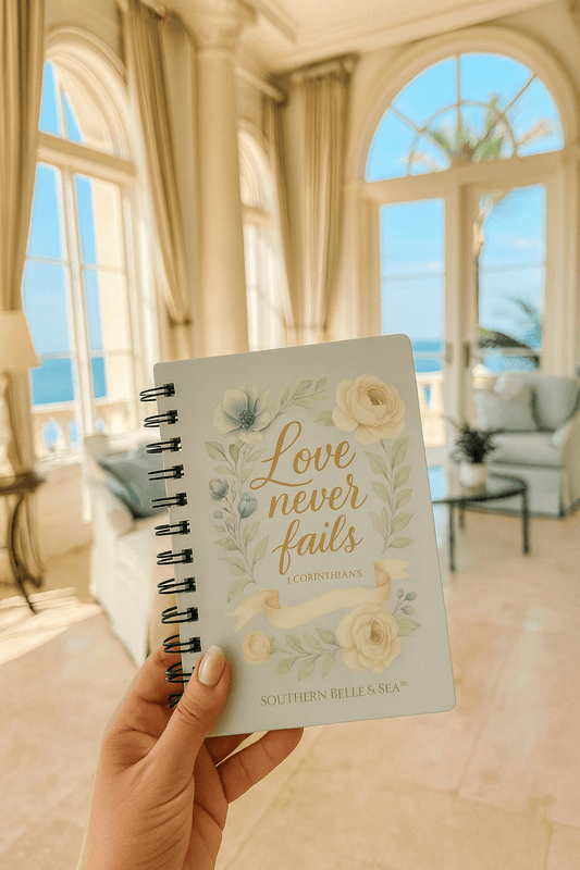 Love Never Fails Prayer Journal — Love Never Fails Series | Southern Belle & Sea™ - Southern Belle & Sea