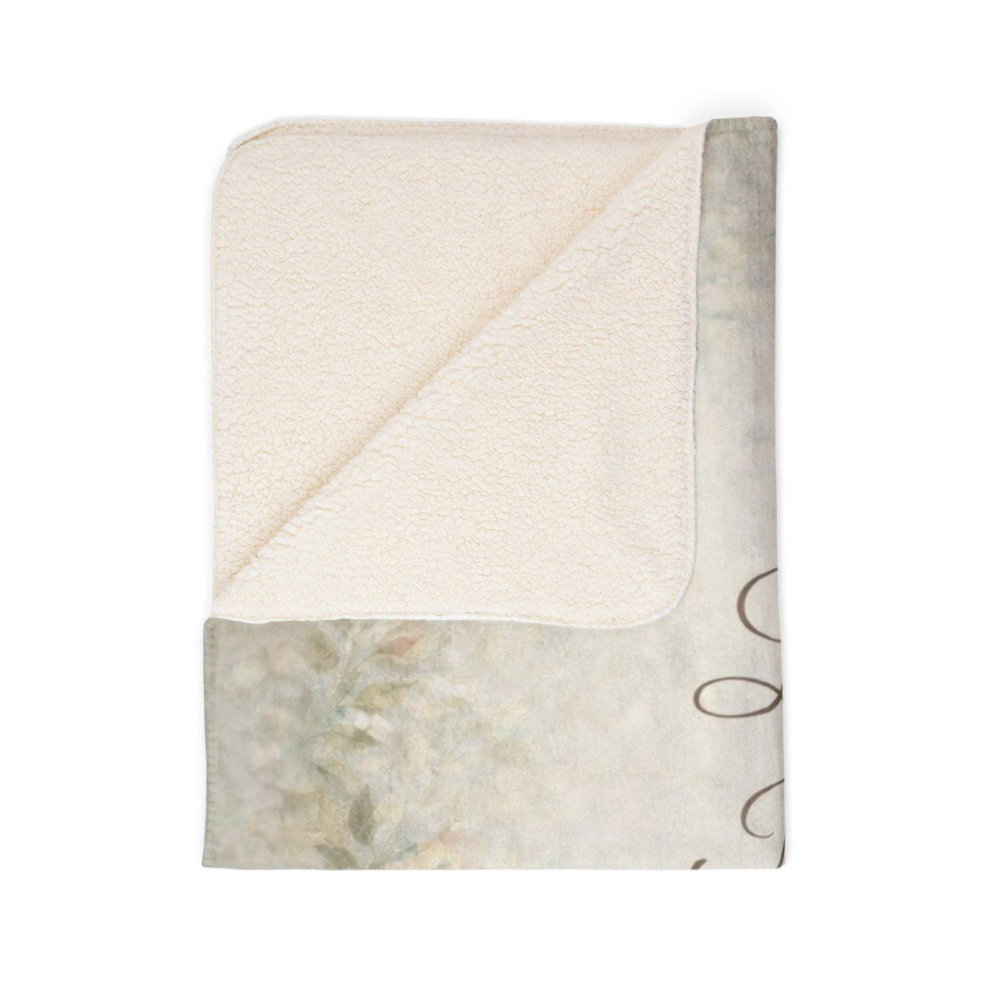 Love Never Fails Sherpa Blanket — 1 Corinthians 13:8 | Southern Belle & Sea™ - Southern Belle & Sea