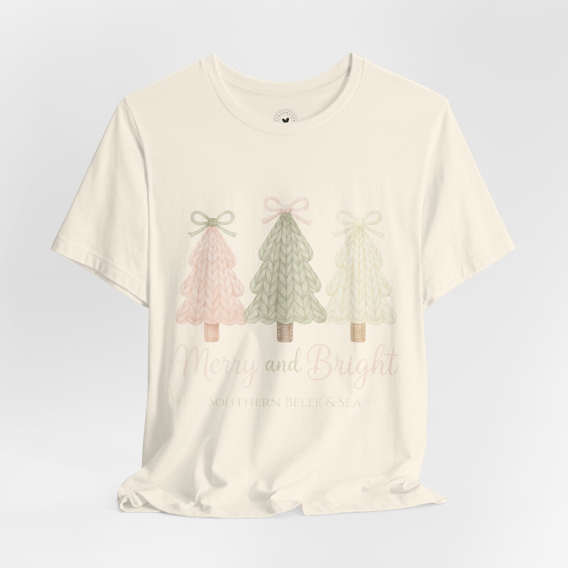 Merry & Bright Knitted Christmas Tree Shirt | Southern Belle & Sea™ - Southern Belle & Sea