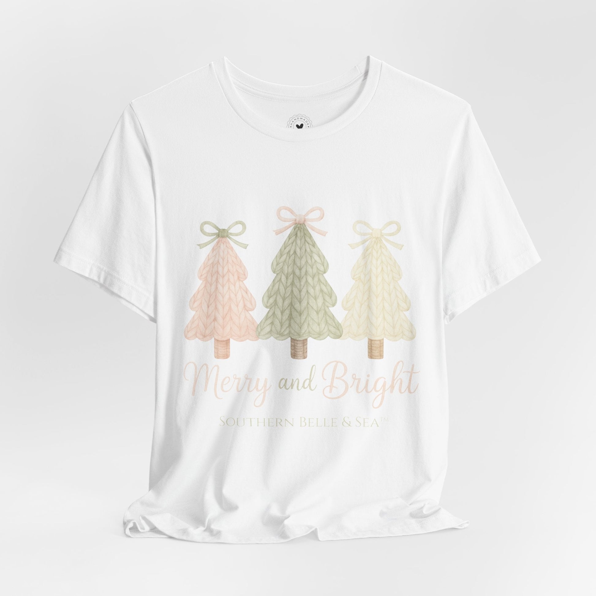 Merry & Bright Knitted Christmas Tree Shirt | Southern Belle & Sea™ - Southern Belle & Sea