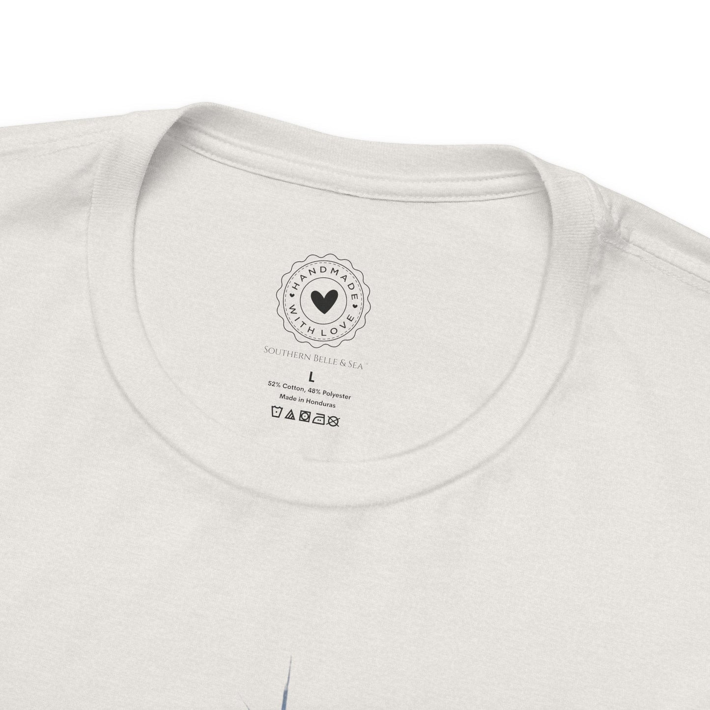 Merry Christ - mas Cross Tee (Blue Cross) | Southern Belle & Sea™ - Southern Belle & Sea