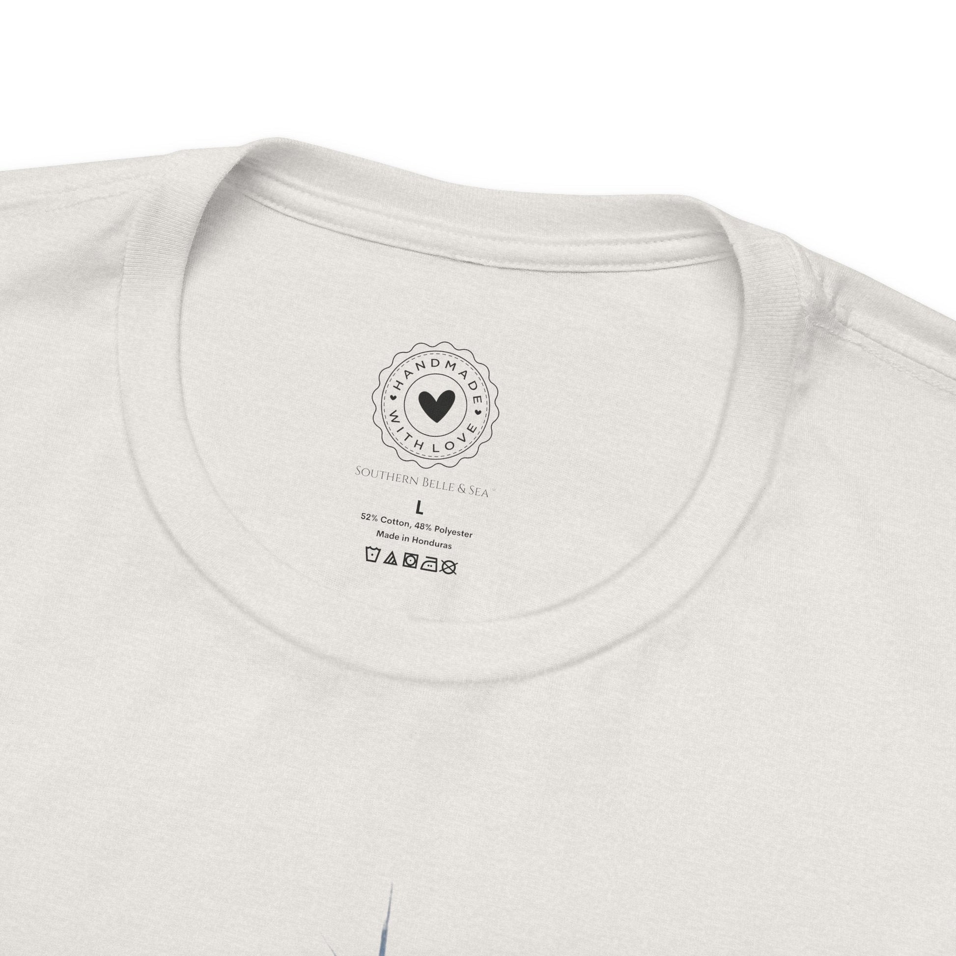 Merry Christ - mas Cross Tee (Blue Cross) | Southern Belle & Sea™ - Southern Belle & Sea