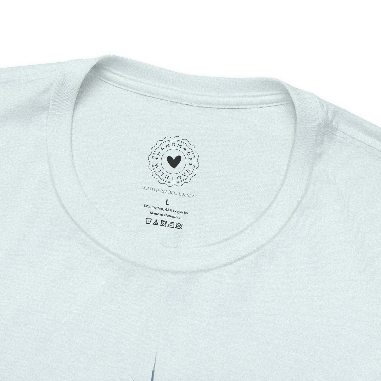 Merry Christ - mas Cross Tee (Blue Cross) | Southern Belle & Sea™ - Southern Belle & Sea