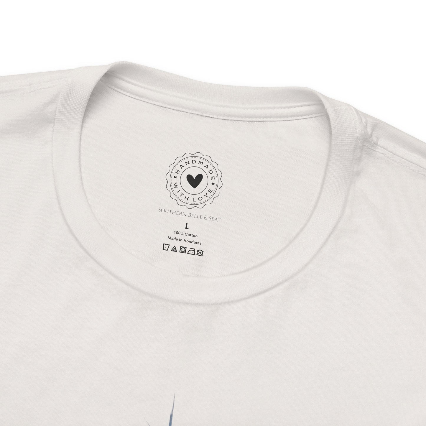 Merry Christ - mas Cross Tee (Blue Cross) | Southern Belle & Sea™ - Southern Belle & Sea