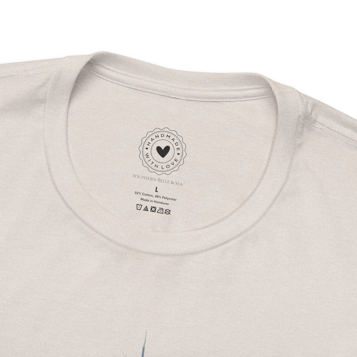 Merry Christ - mas Cross Tee (Blue Cross) | Southern Belle & Sea™ - Southern Belle & Sea