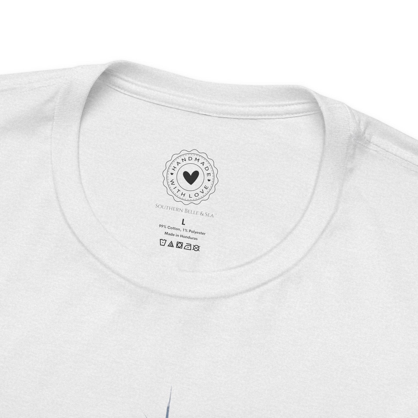 Merry Christ - mas Cross Tee (Blue Cross) | Southern Belle & Sea™ - Southern Belle & Sea