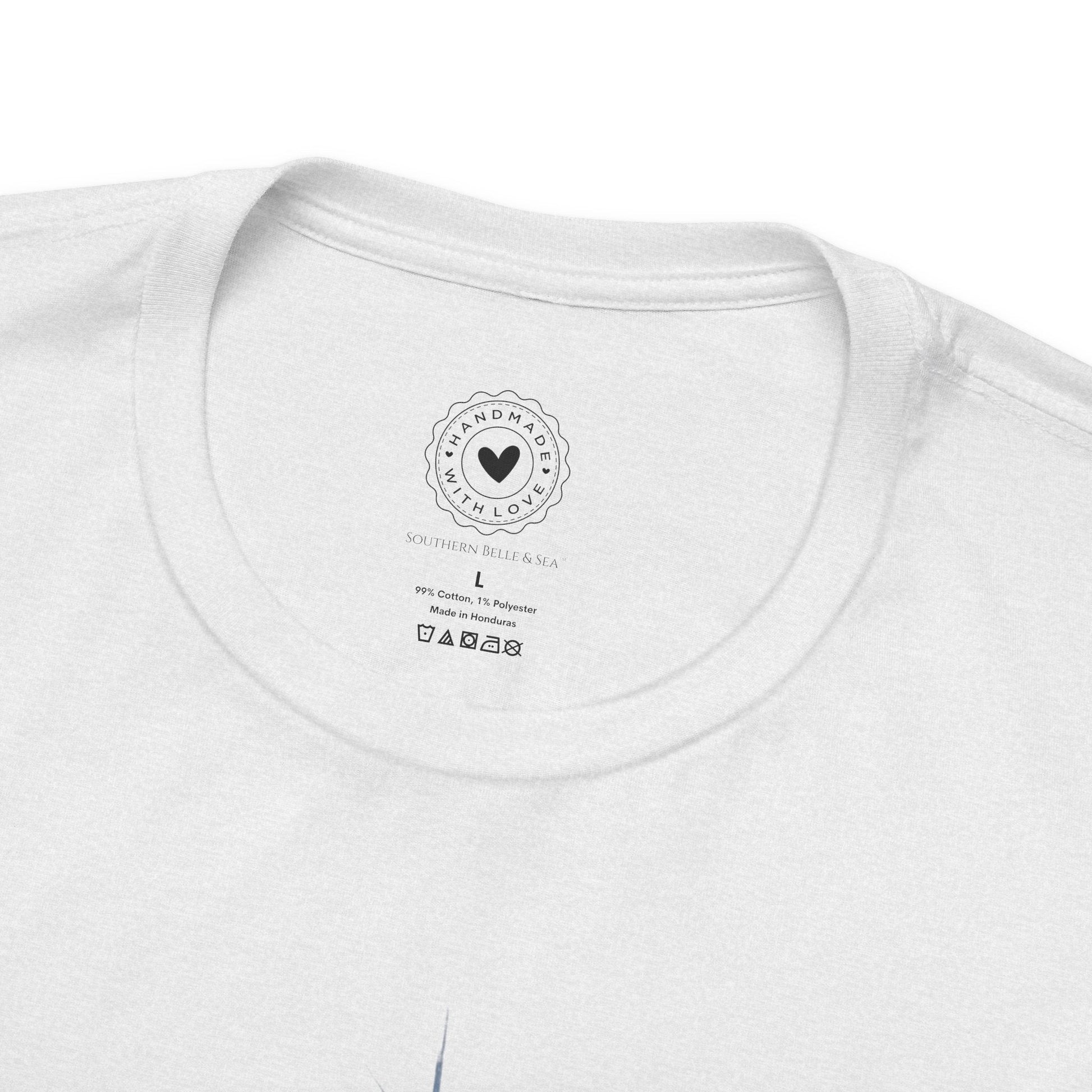 Merry Christ - mas Cross Tee (Blue Cross) | Southern Belle & Sea™ - Southern Belle & Sea