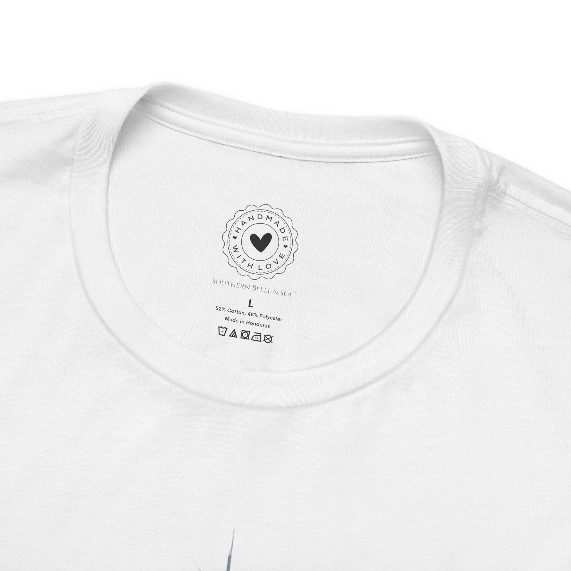Merry Christ - mas Cross Tee (Blue Cross) | Southern Belle & Sea™ - Southern Belle & Sea