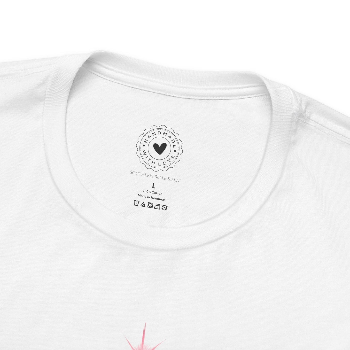 Merry Christ - mas Cross Tee (Pink Cross) — Merry Christ - mas™ Collection | Southern Belle & Sea™ - Southern Belle & Sea