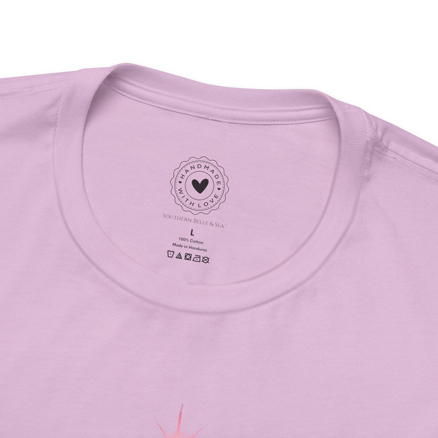 Merry Christ - mas Cross Tee (Pink Cross) — Merry Christ - mas™ Collection | Southern Belle & Sea™ - Southern Belle & Sea