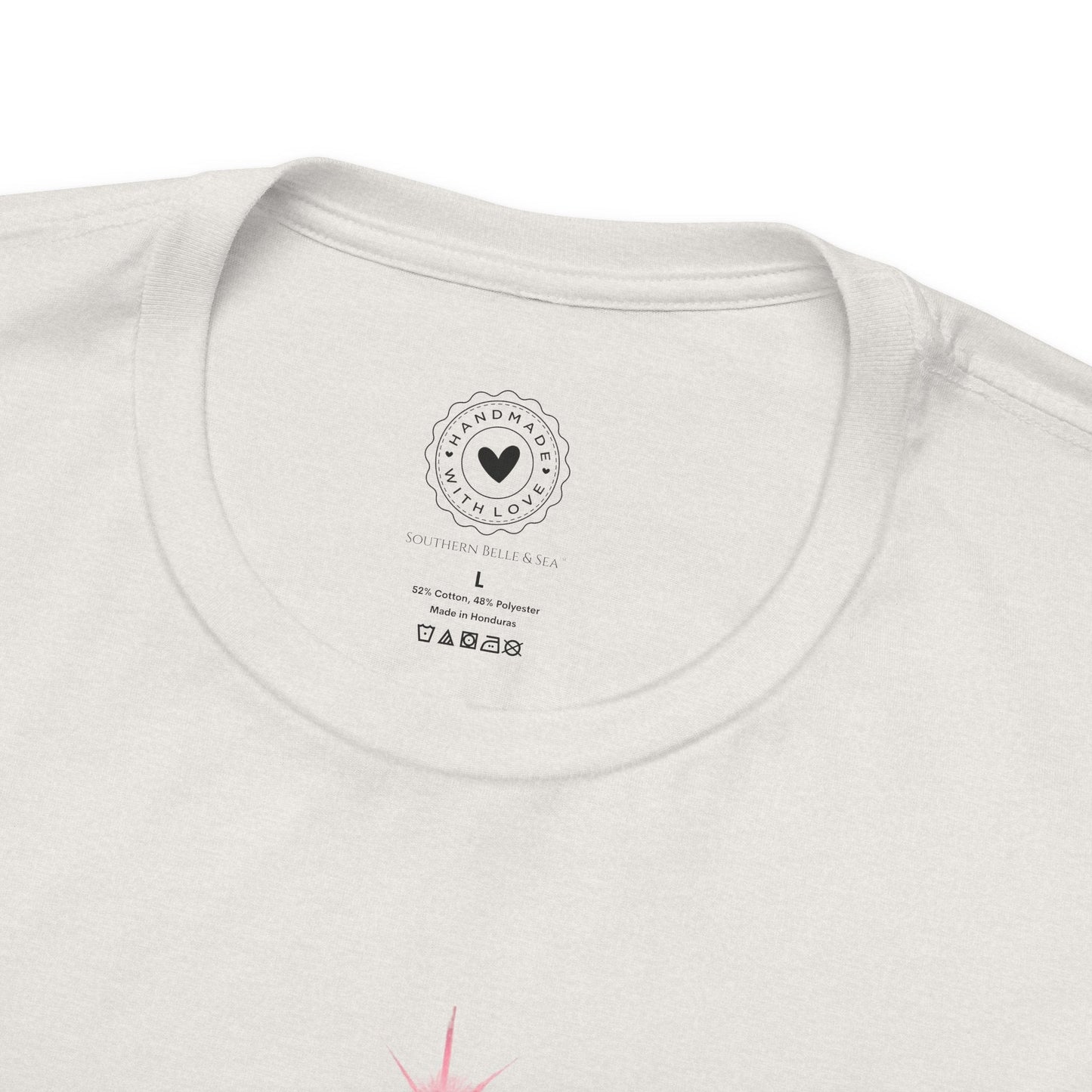 Merry Christ - mas Cross Tee (Pink Cross) — Merry Christ - mas™ Collection | Southern Belle & Sea™ - Southern Belle & Sea