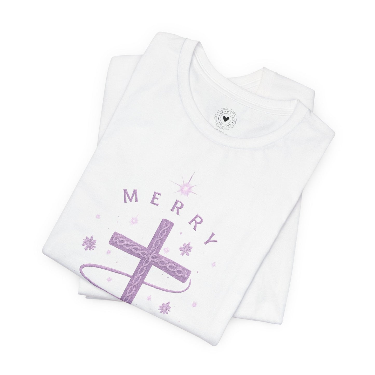 Merry Christ - mas Cross Tee (Purple Cross) — Merry Christ - mas Collection | Southern Belle & Sea™ - Southern Belle & Sea