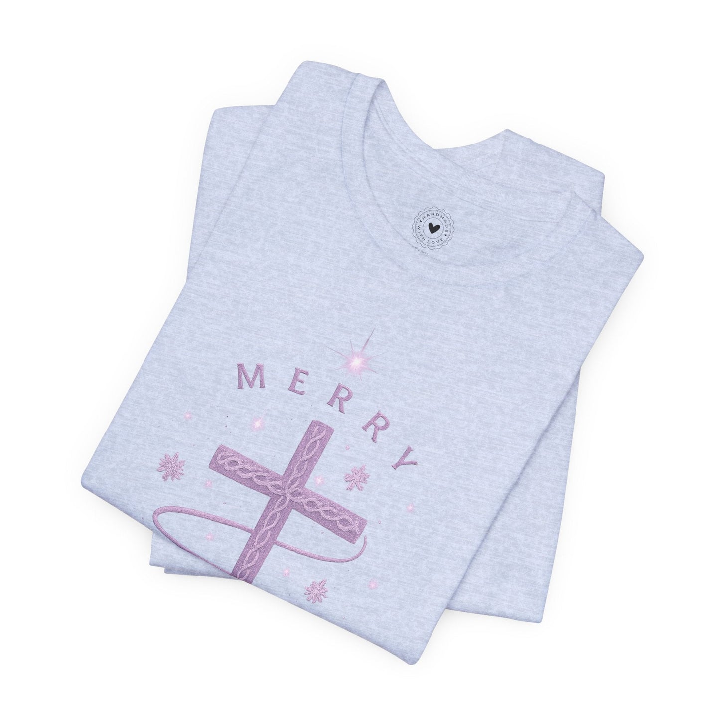 Merry Christ - mas Cross Tee (Purple Cross) — Merry Christ - mas Collection | Southern Belle & Sea™ - Southern Belle & Sea