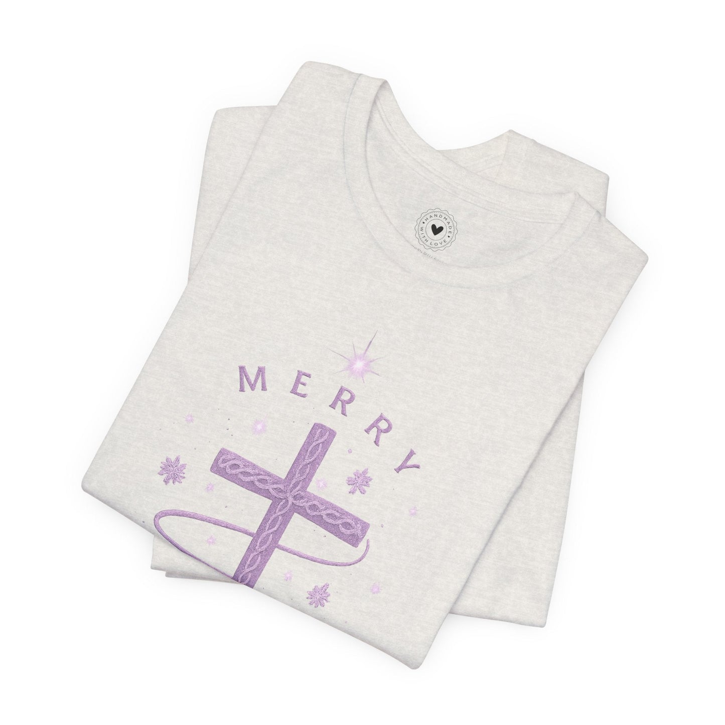 Merry Christ - mas Cross Tee (Purple Cross) — Merry Christ - mas Collection | Southern Belle & Sea™ - Southern Belle & Sea