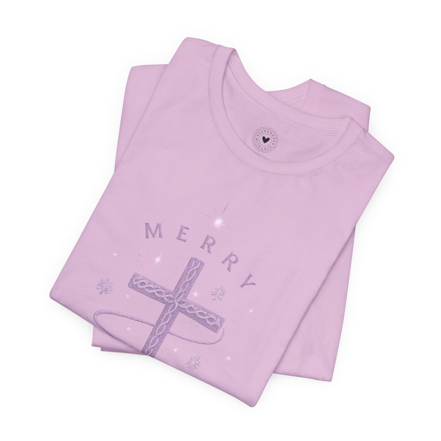 Merry Christ - mas Cross Tee (Purple Cross) — Merry Christ - mas Collection | Southern Belle & Sea™ - Southern Belle & Sea