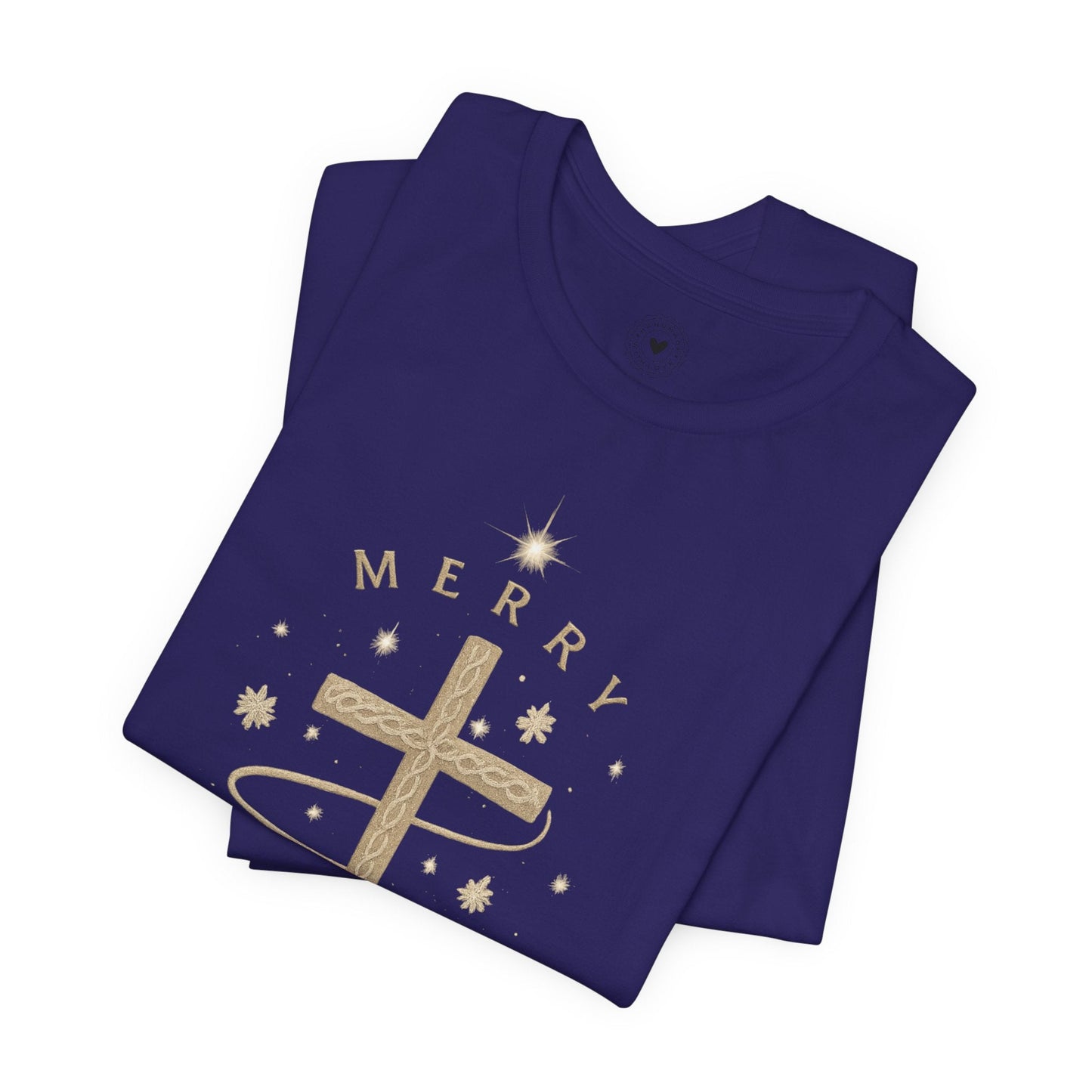 Merry Christmas Cross Floral Sweatshirt — Christmas in Bloom Collection | Southern Belle & Sea™ - Southern Belle & Sea