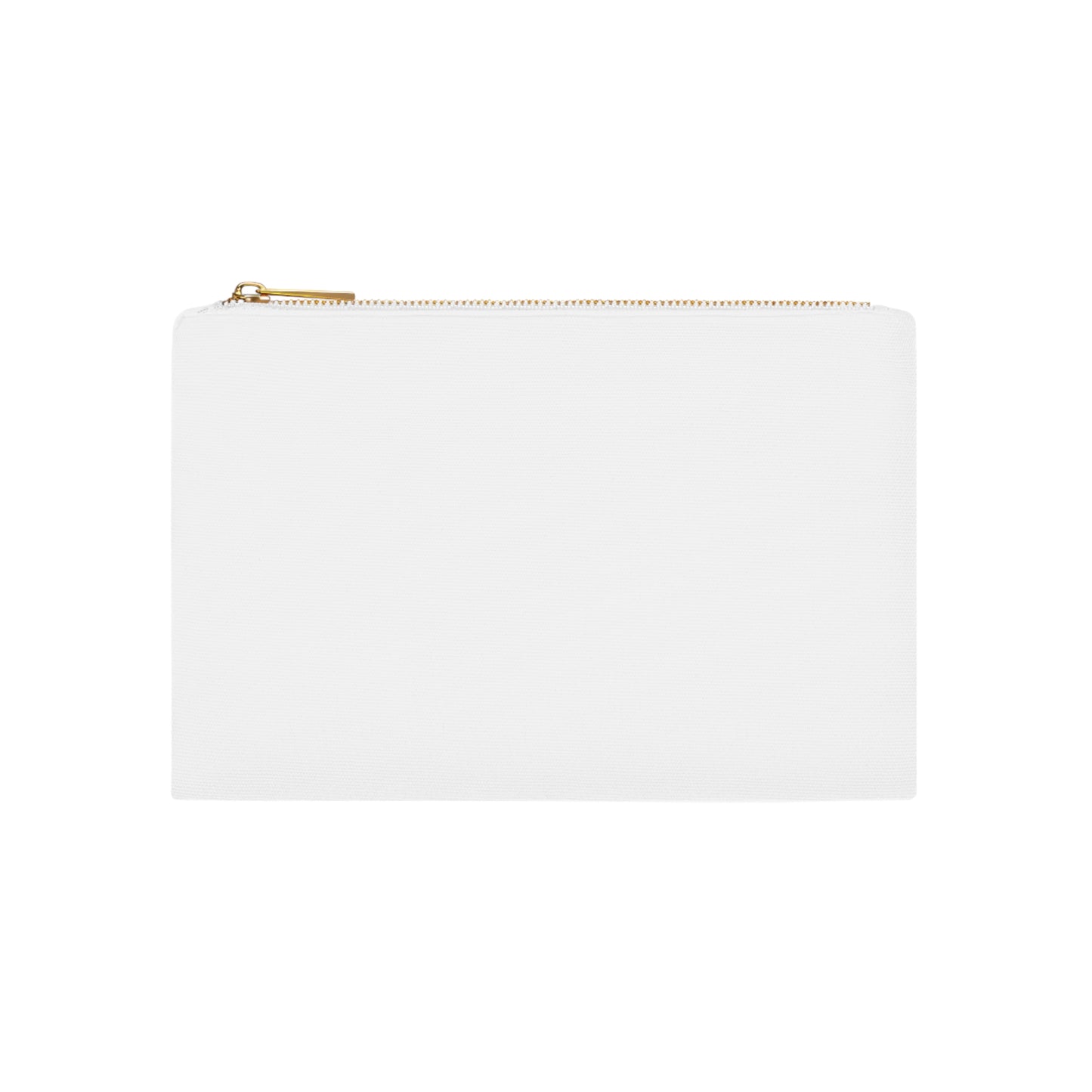 Close-up of Monogram “A” Cosmetic Bag gold zipper and floral print on durable cotton canvas