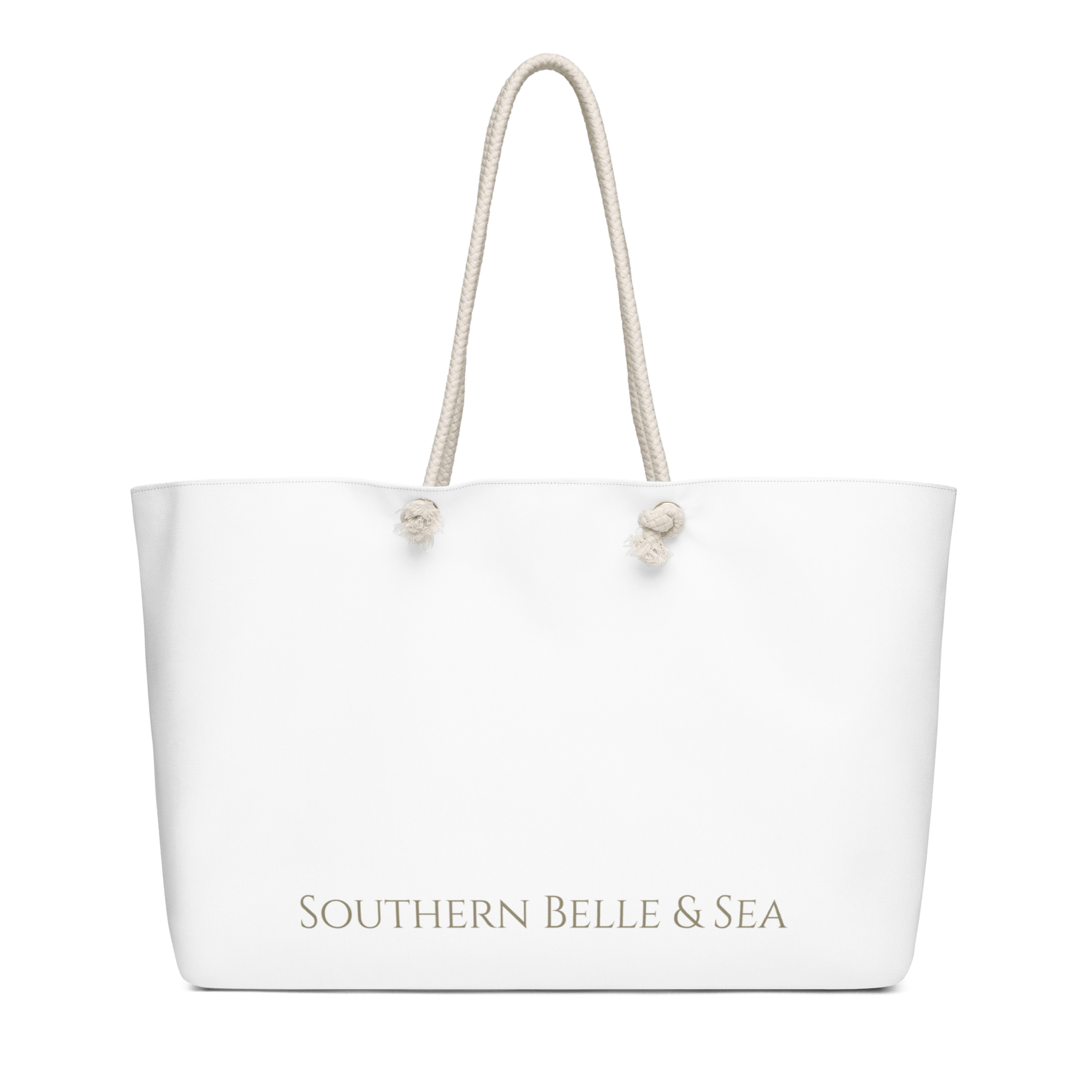 Oversized Weekender Bag | Southern Belle & Sea™ – Floral Monogram D - Southern Belle & Sea