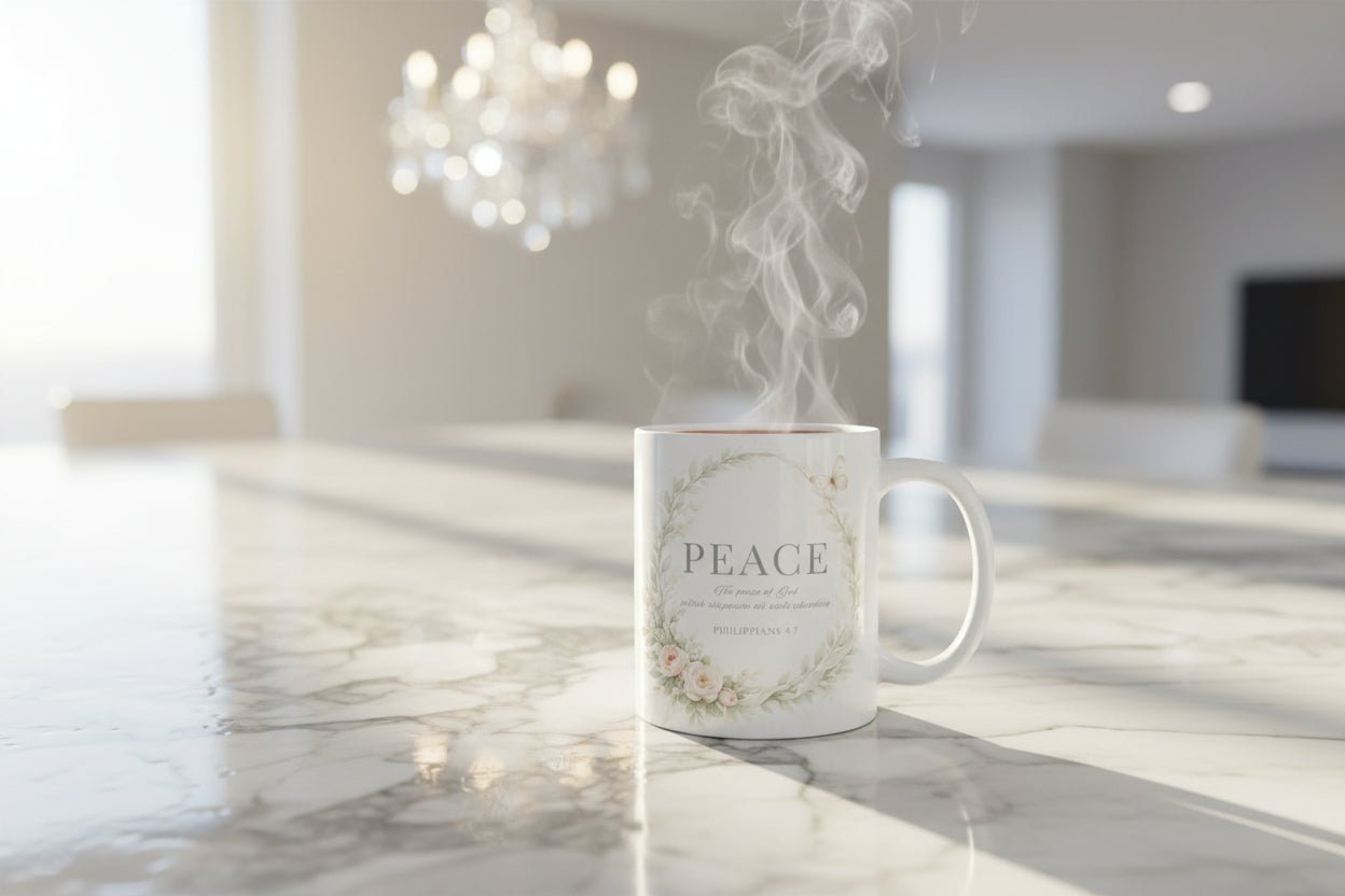 Peace Mug — Peace & Petals™ Collection | Southern Belle & Sea™ - Southern Belle & Sea