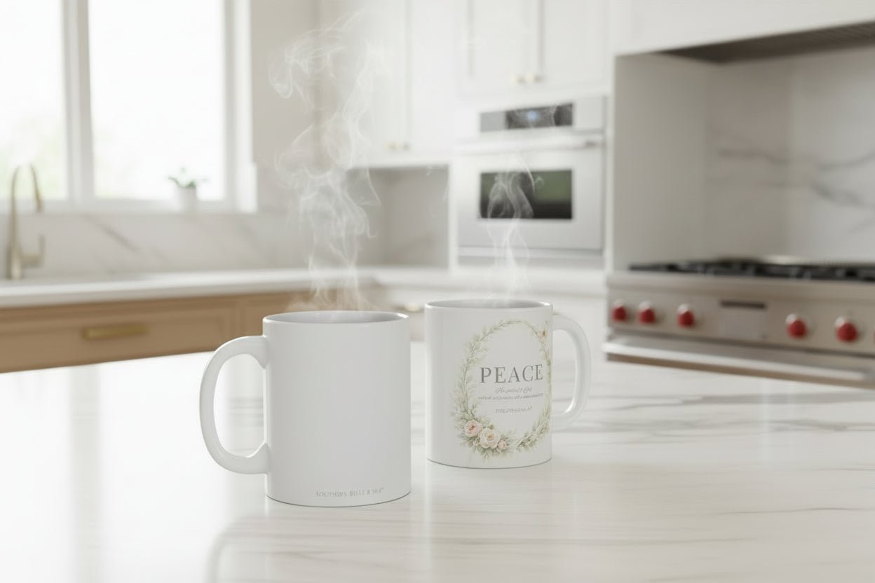 Peace Mug — Peace & Petals™ Collection | Southern Belle & Sea™ - Southern Belle & Sea
