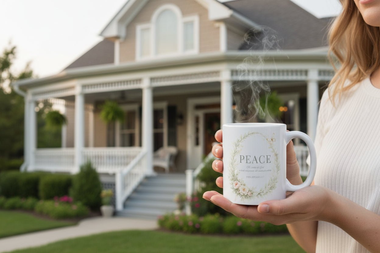Peace Mug — Peace & Petals™ Collection | Southern Belle & Sea™ - Southern Belle & Sea