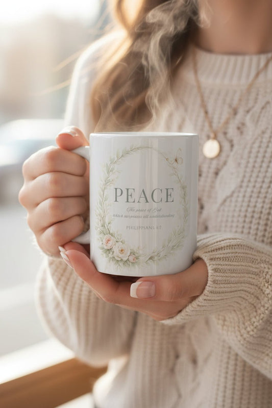 Peace Mug — Peace & Petals™ Collection | Southern Belle & Sea™ - Southern Belle & Sea