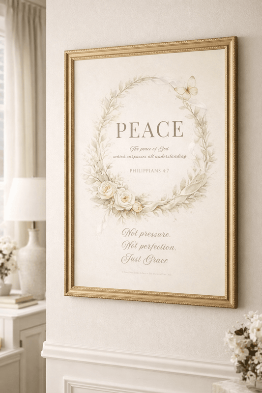 Peace Printable Wall Art — Philippians 4:7 | Southern Belle & Sea™ - Southern Belle & Sea