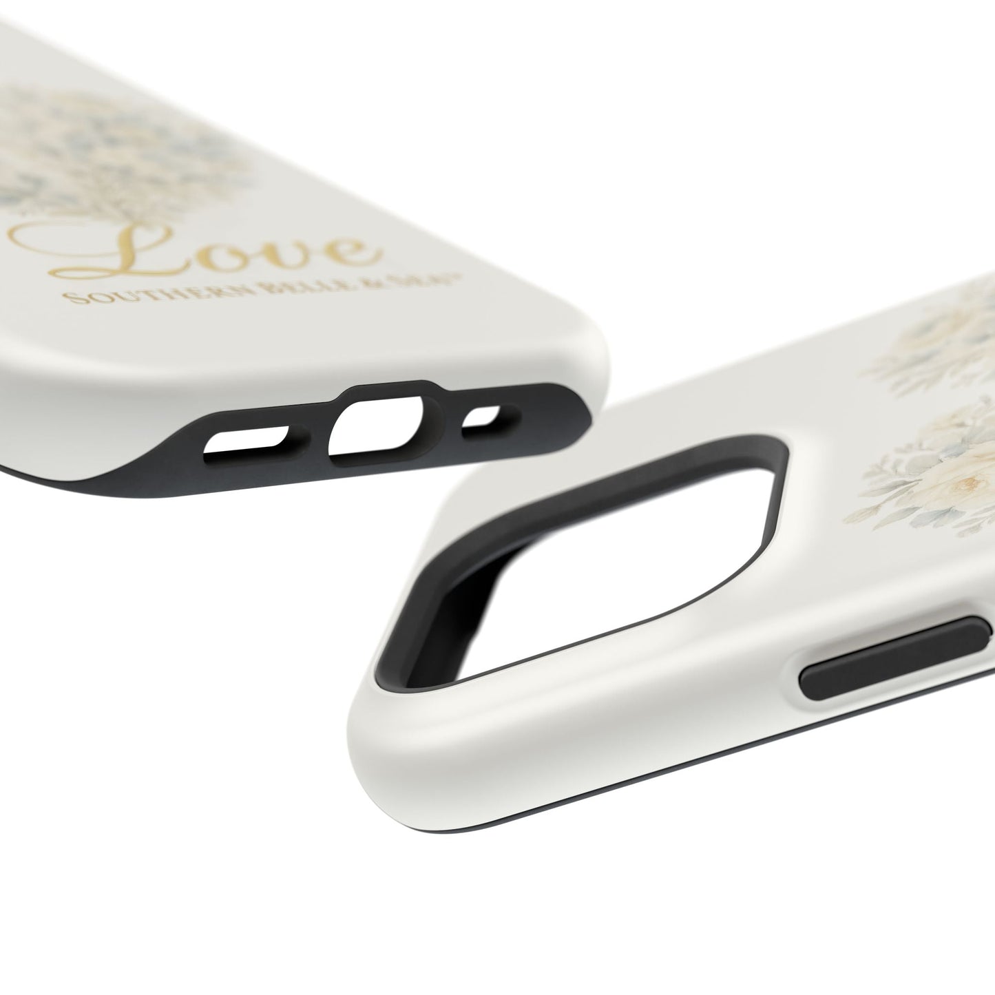 Phone Case — Floral Heart 'Love' Magnetic Impact - Resistant Case - Southern Belle & Sea