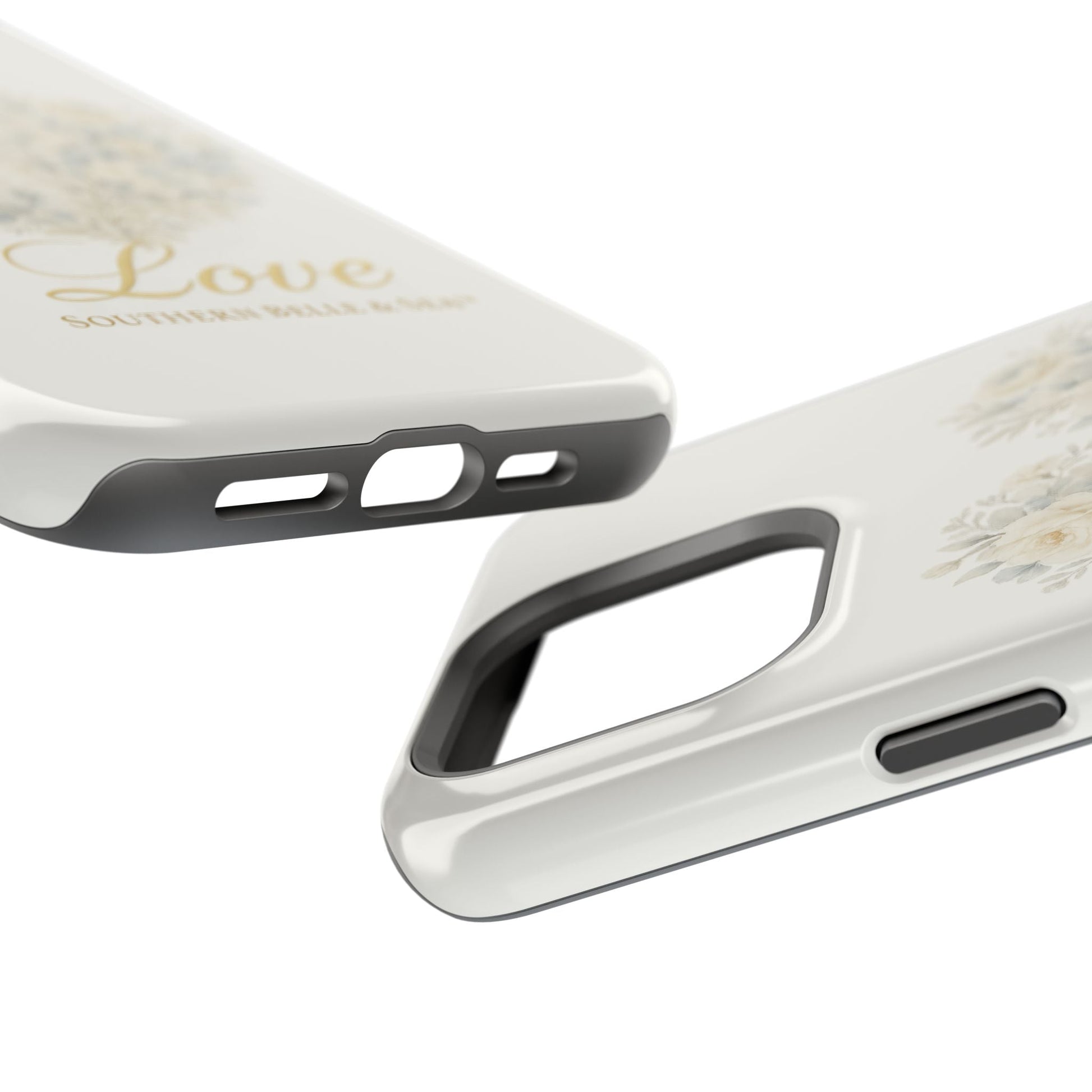 Phone Case — Floral Heart 'Love' Magnetic Impact - Resistant Case - Southern Belle & Sea