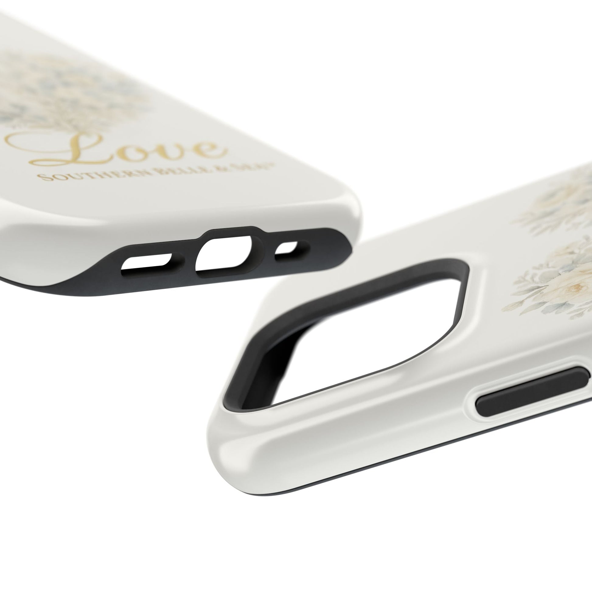 Phone Case — Floral Heart 'Love' Magnetic Impact - Resistant Case - Southern Belle & Sea