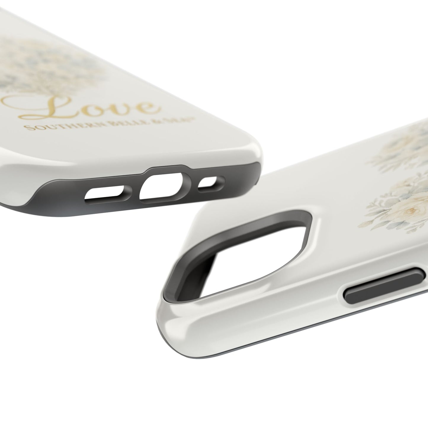 Phone Case — Floral Heart 'Love' Magnetic Impact - Resistant Case - Southern Belle & Sea
