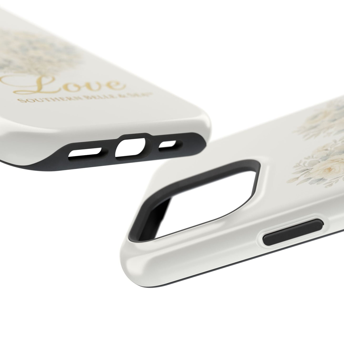 Phone Case — Floral Heart 'Love' Magnetic Impact - Resistant Case - Southern Belle & Sea