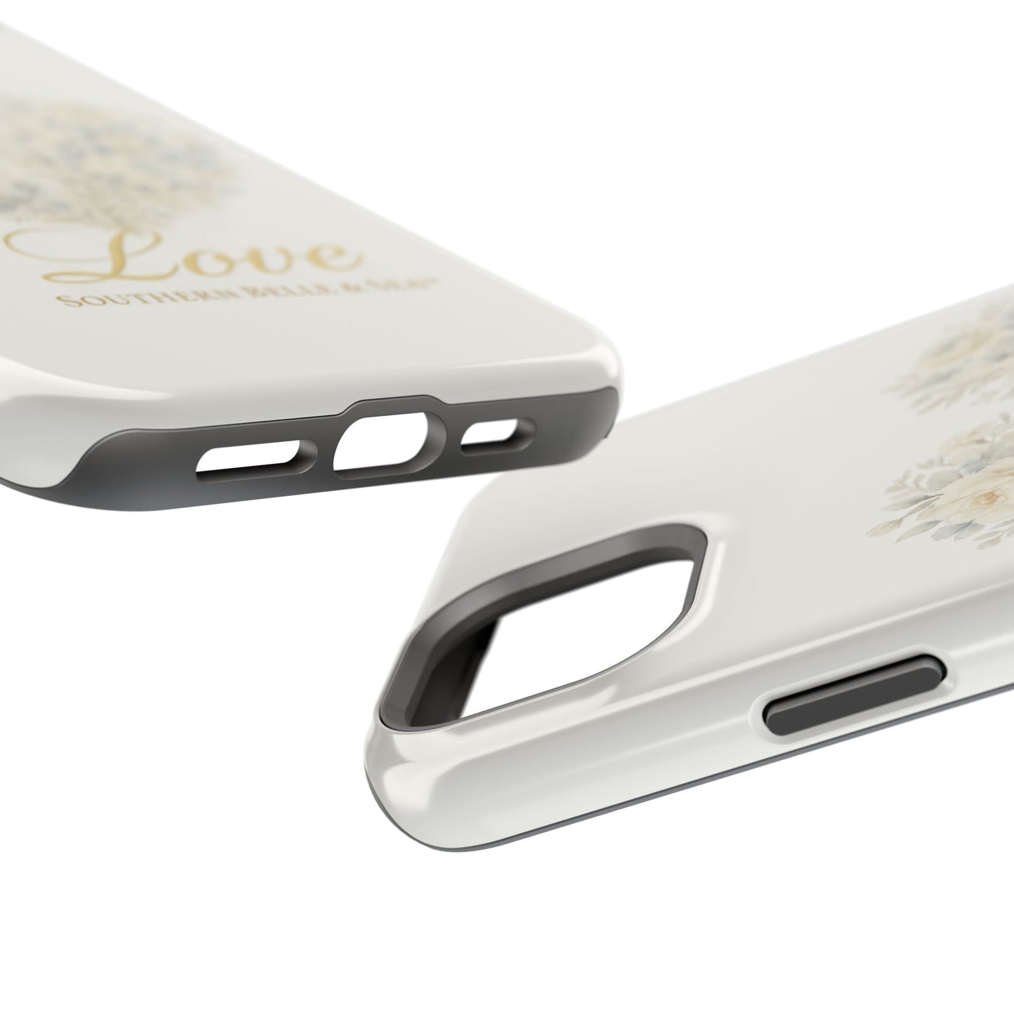 Phone Case — Floral Heart 'Love' Magnetic Impact - Resistant Case - Southern Belle & Sea
