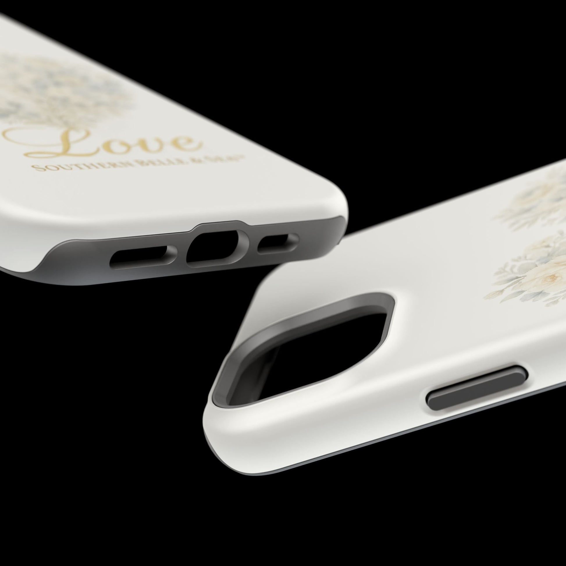 Phone Case — Floral Heart 'Love' Magnetic Impact - Resistant Case - Southern Belle & Sea
