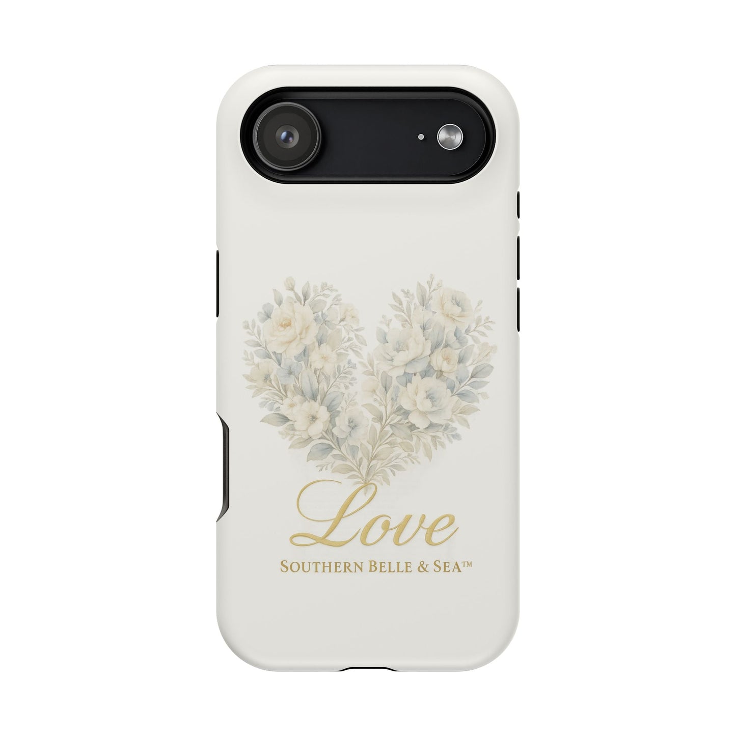 Phone Case — Floral Heart 'Love' Magnetic Impact - Resistant Case - Southern Belle & Sea