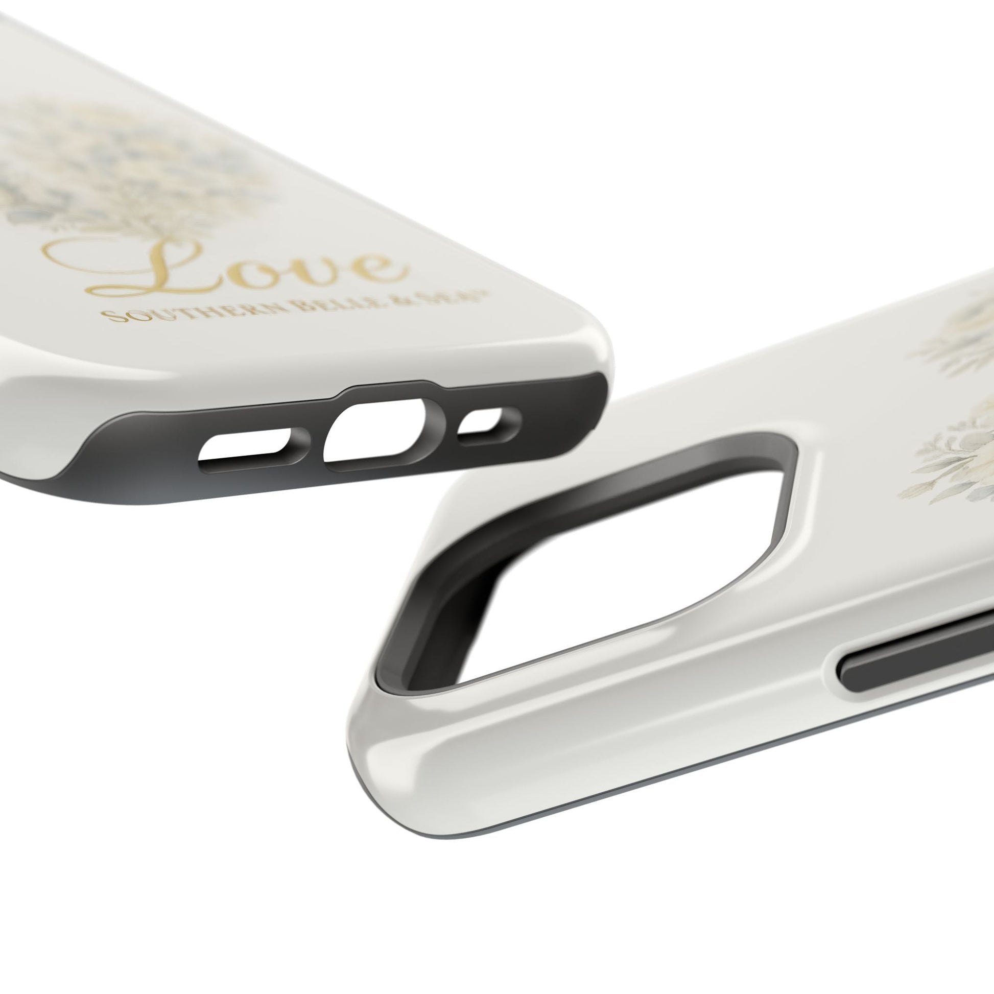 Phone Case — Floral Heart 'Love' Magnetic Impact - Resistant Case - Southern Belle & Sea