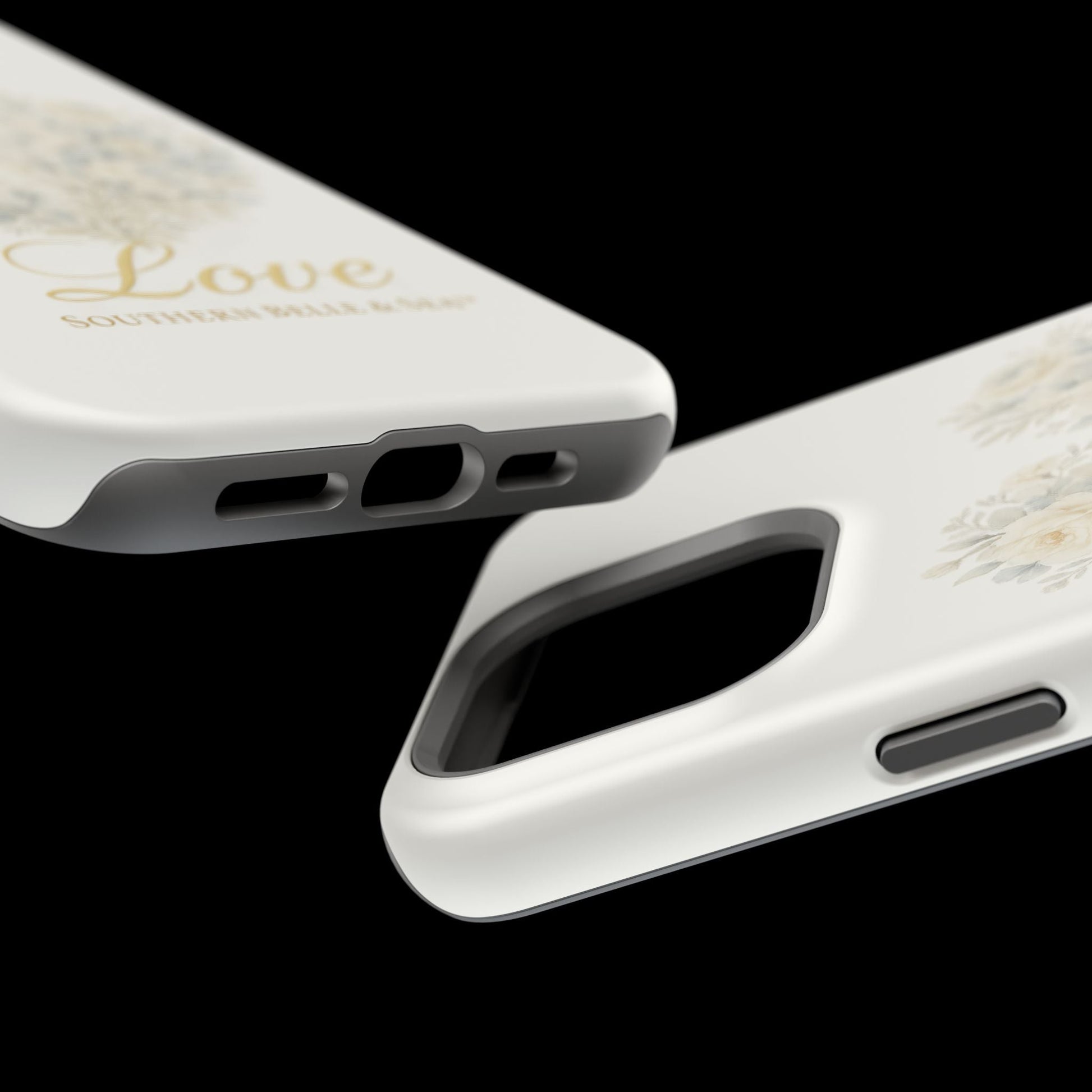 Phone Case — Floral Heart 'Love' Magnetic Impact - Resistant Case - Southern Belle & Sea