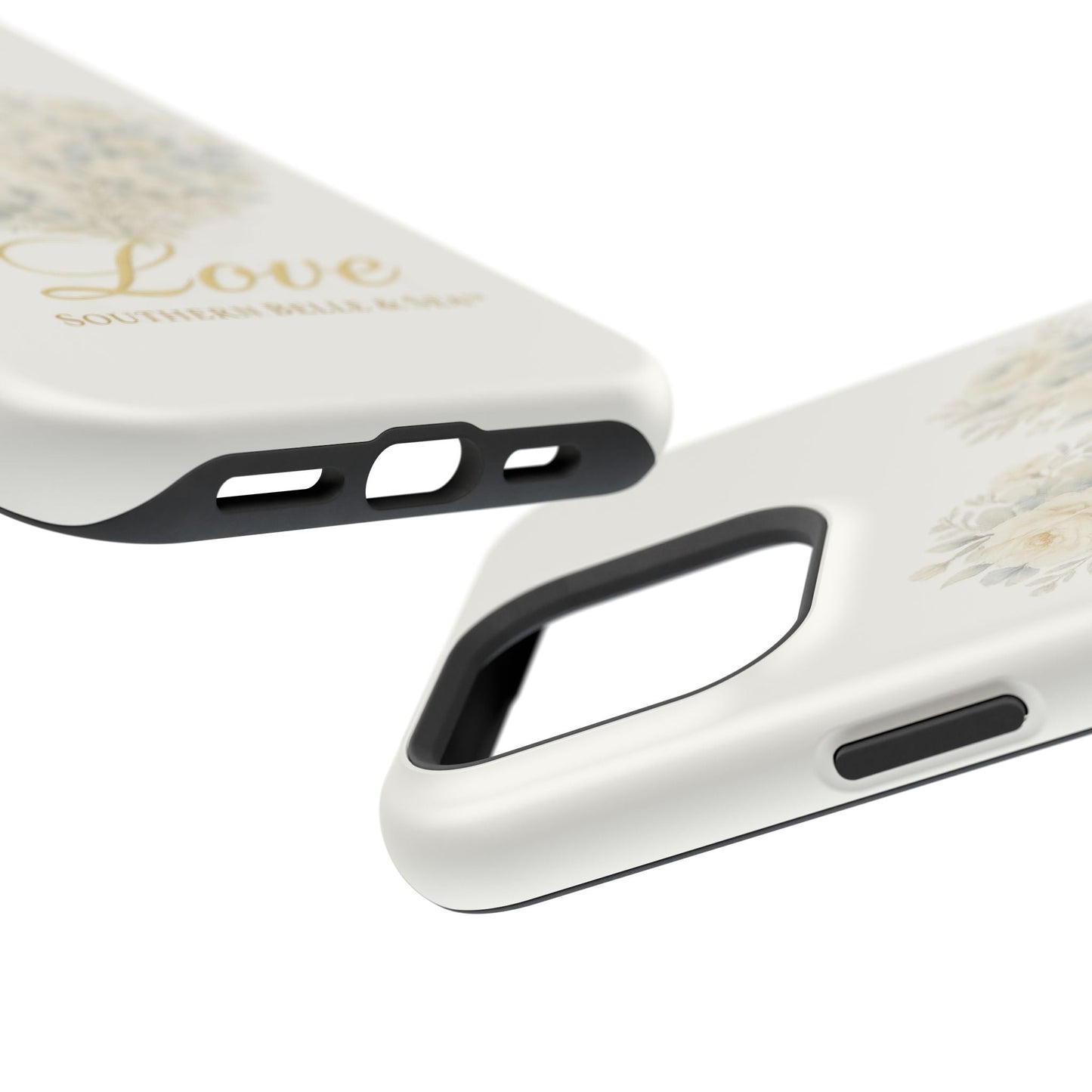 Phone Case — Floral Heart 'Love' Magnetic Impact - Resistant Case - Southern Belle & Sea