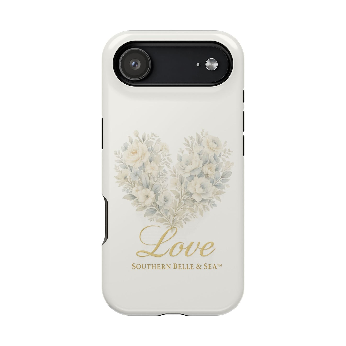 Phone Case — Floral Heart 'Love' Magnetic Impact - Resistant Case - Southern Belle & Sea