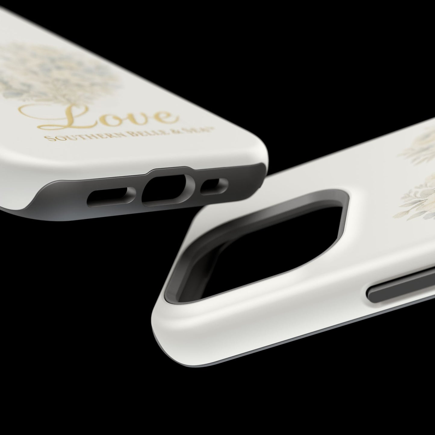Phone Case — Floral Heart 'Love' Magnetic Impact - Resistant Case - Southern Belle & Sea