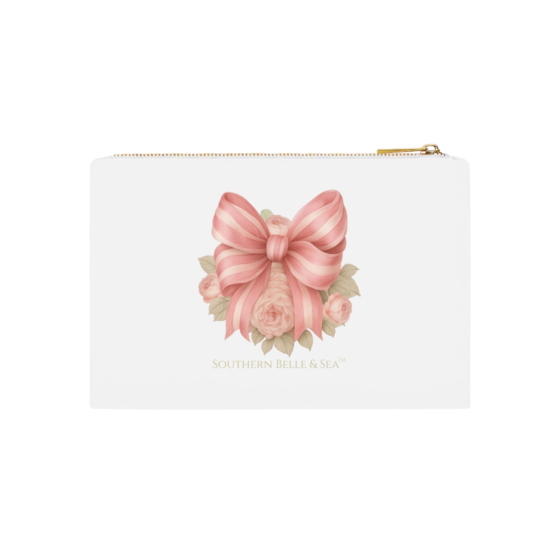 Pink Bow — Cosmetic Bag | Southern Belle & Sea™ - Southern Belle & Sea