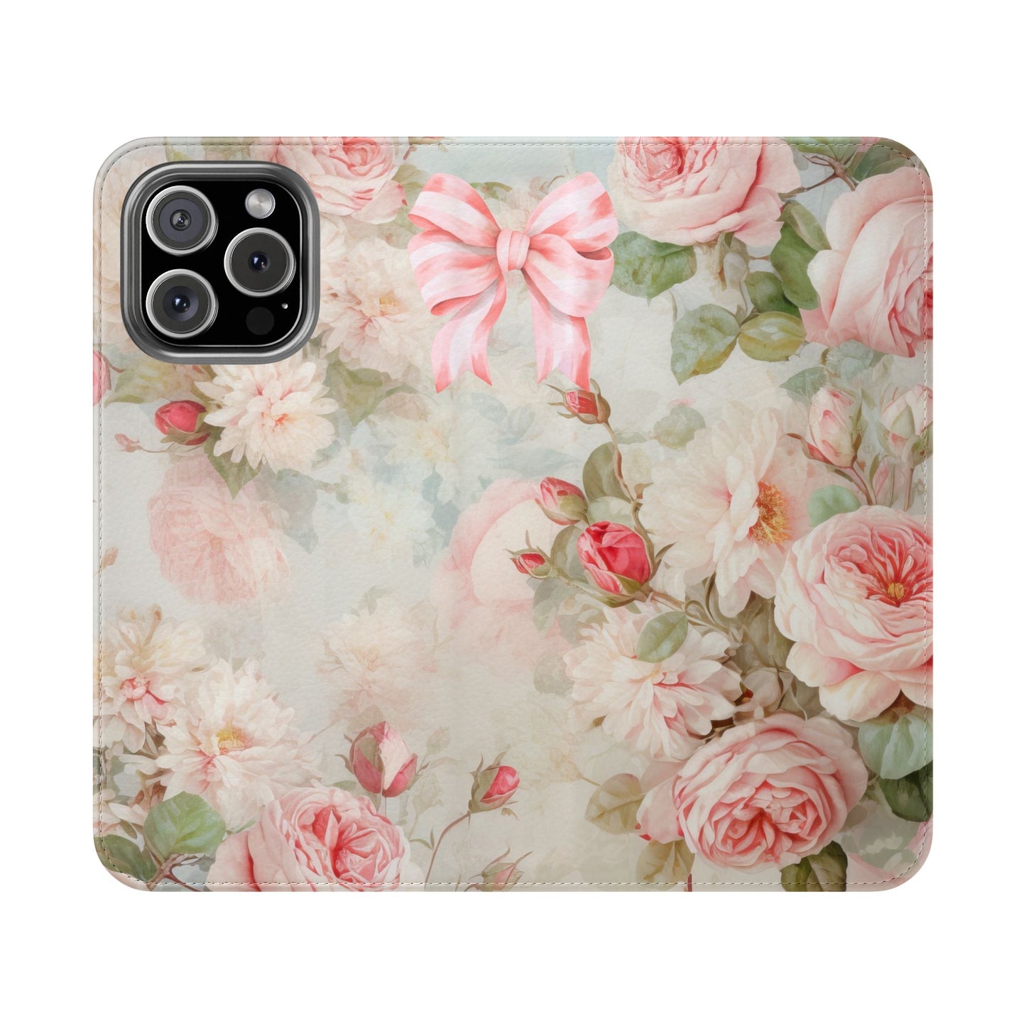 Pink Floral Bow — Foldable Phone Case | Southern Belle & Sea™ - Southern Belle & Sea
