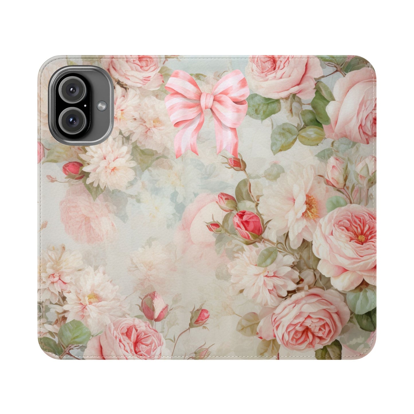 Pink Floral Bow — Foldable Phone Case | Southern Belle & Sea™ - Southern Belle & Sea