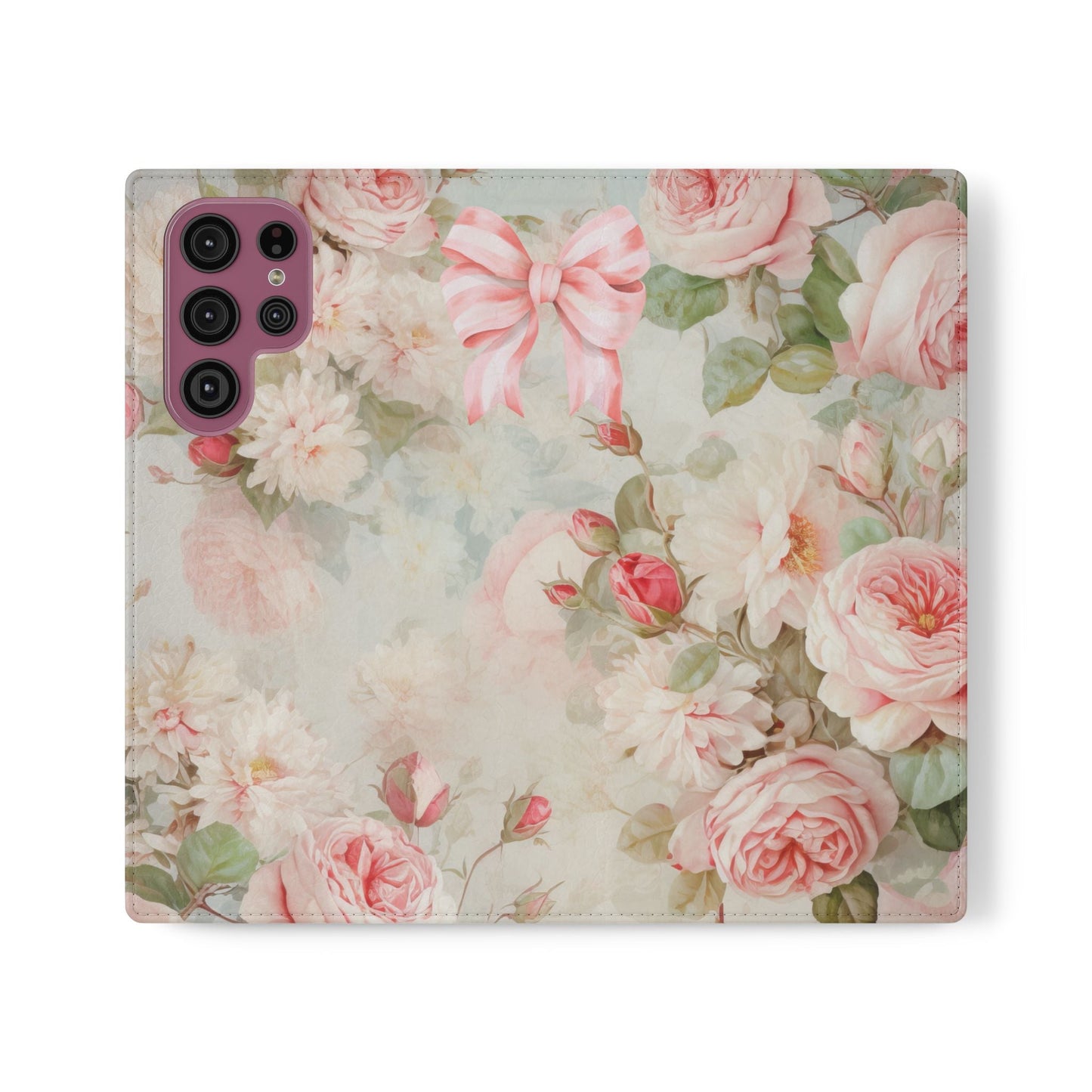 Pink Floral Bow — Foldable Phone Case | Southern Belle & Sea™ - Southern Belle & Sea