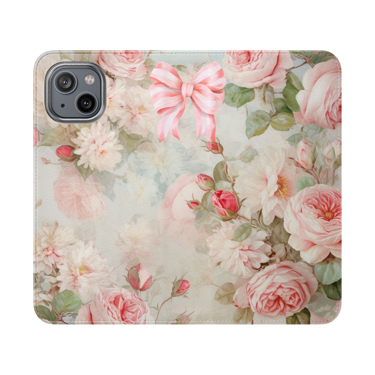 Pink Floral Bow — Foldable Phone Case | Southern Belle & Sea™ - Southern Belle & Sea
