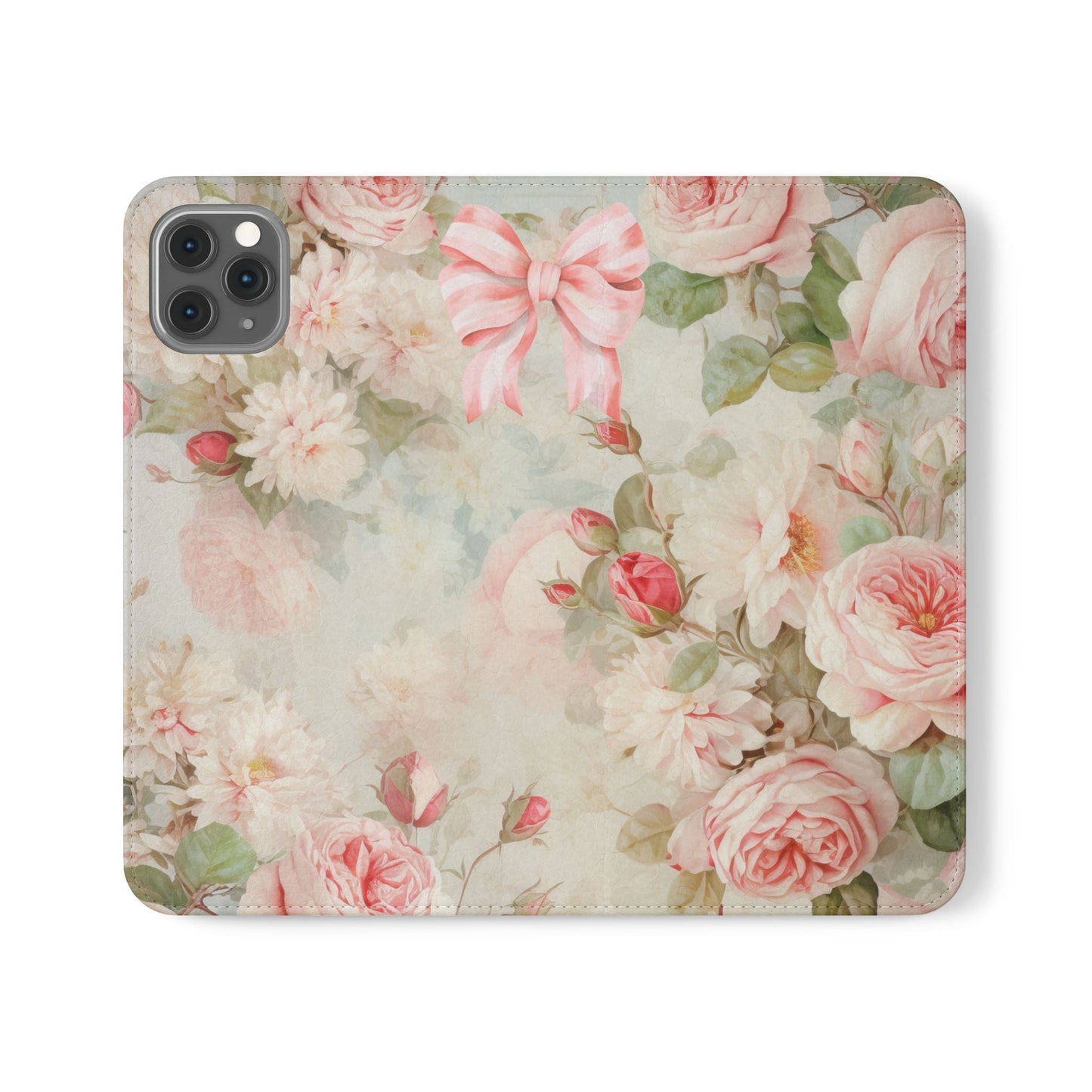 Pink Floral Bow — Foldable Phone Case | Southern Belle & Sea™ - Southern Belle & Sea