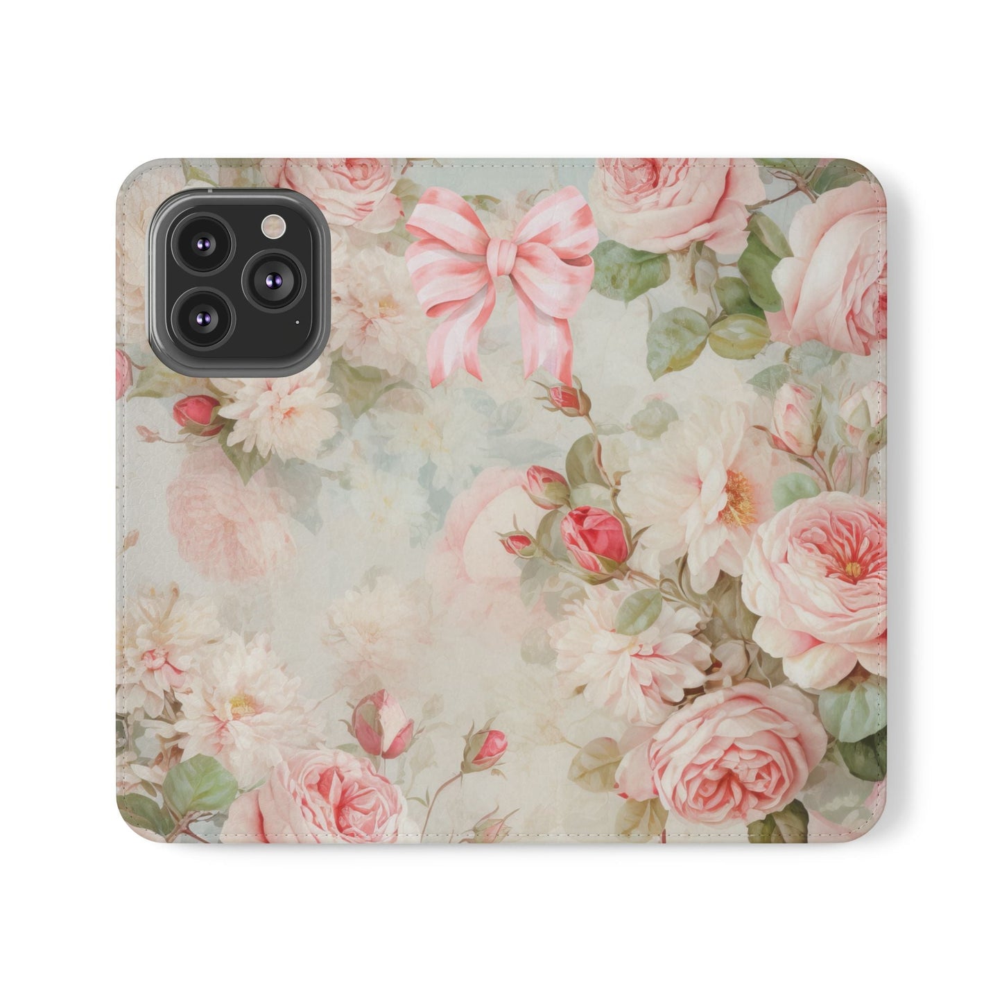 Pink Floral Bow — Foldable Phone Case | Southern Belle & Sea™ - Southern Belle & Sea