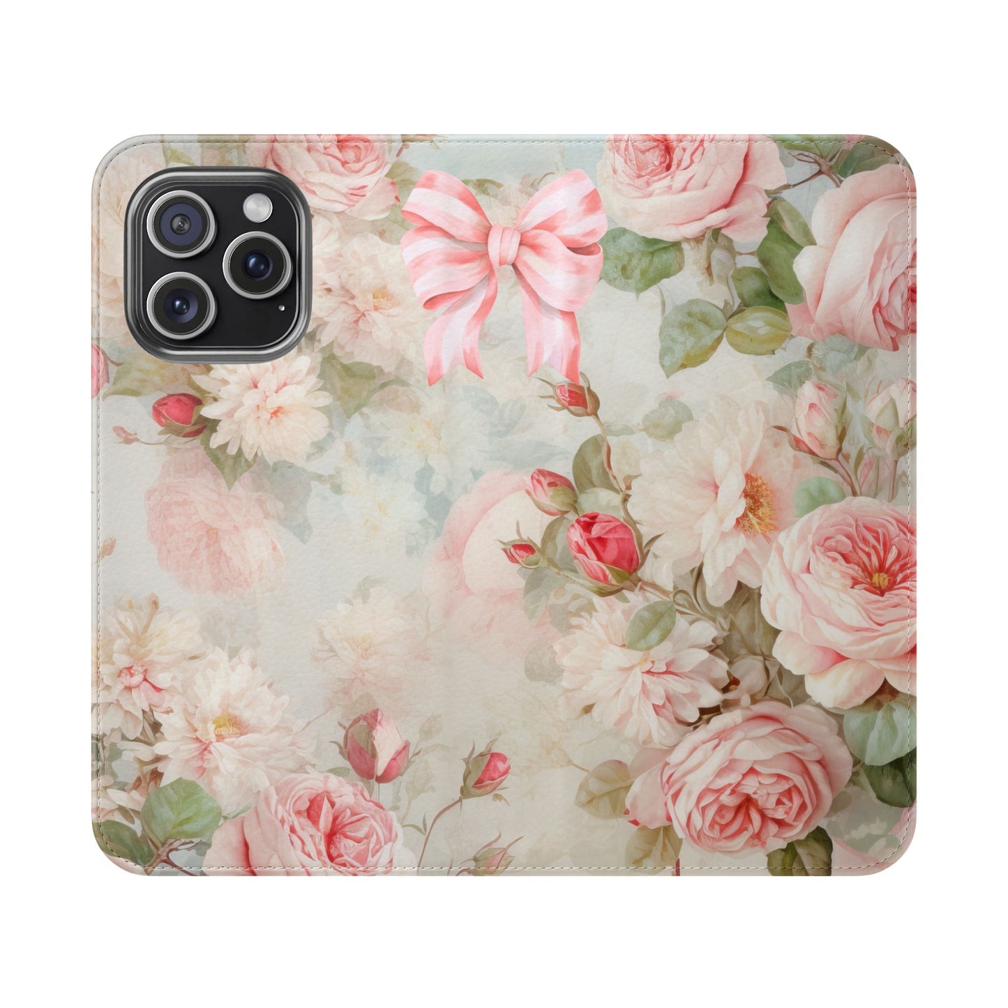 Pink Floral Bow — Foldable Phone Case | Southern Belle & Sea™ - Southern Belle & Sea