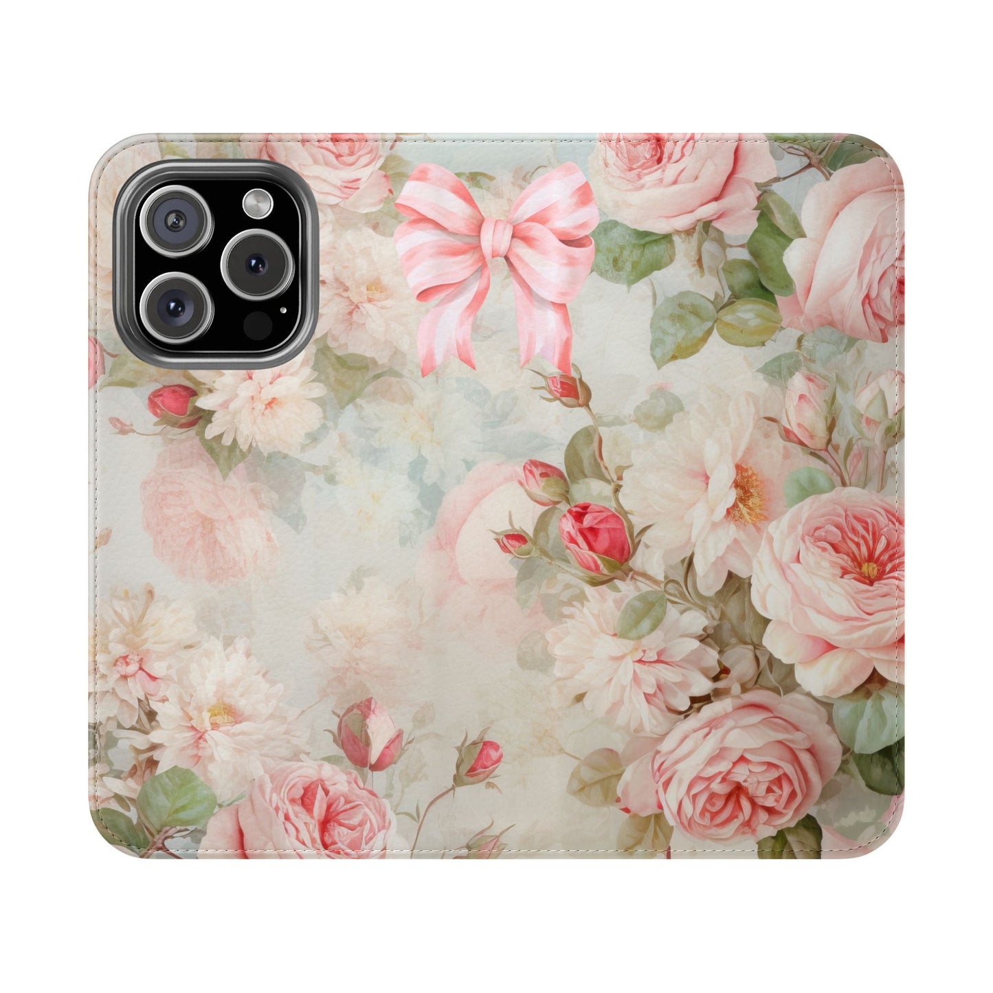 Pink Floral Bow — Foldable Phone Case | Southern Belle & Sea™ - Southern Belle & Sea